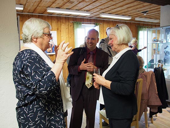 Angelika Bächle mit Alexander Reichert und Freundin