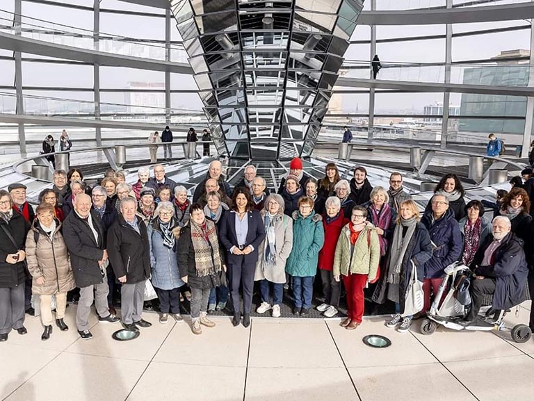 Unser Verein in der Kuppel des Reichstags