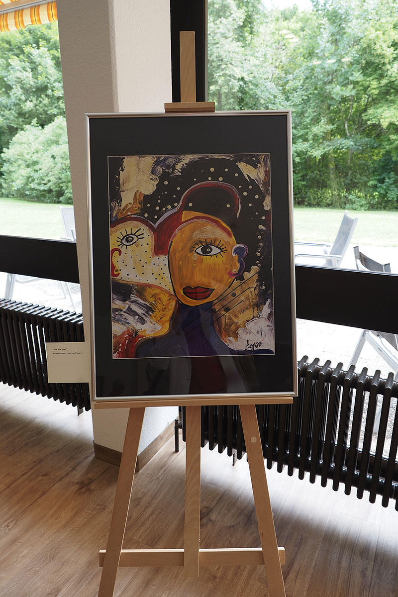 „Ich bin bunt” Blindportrait, Waltraud Seger