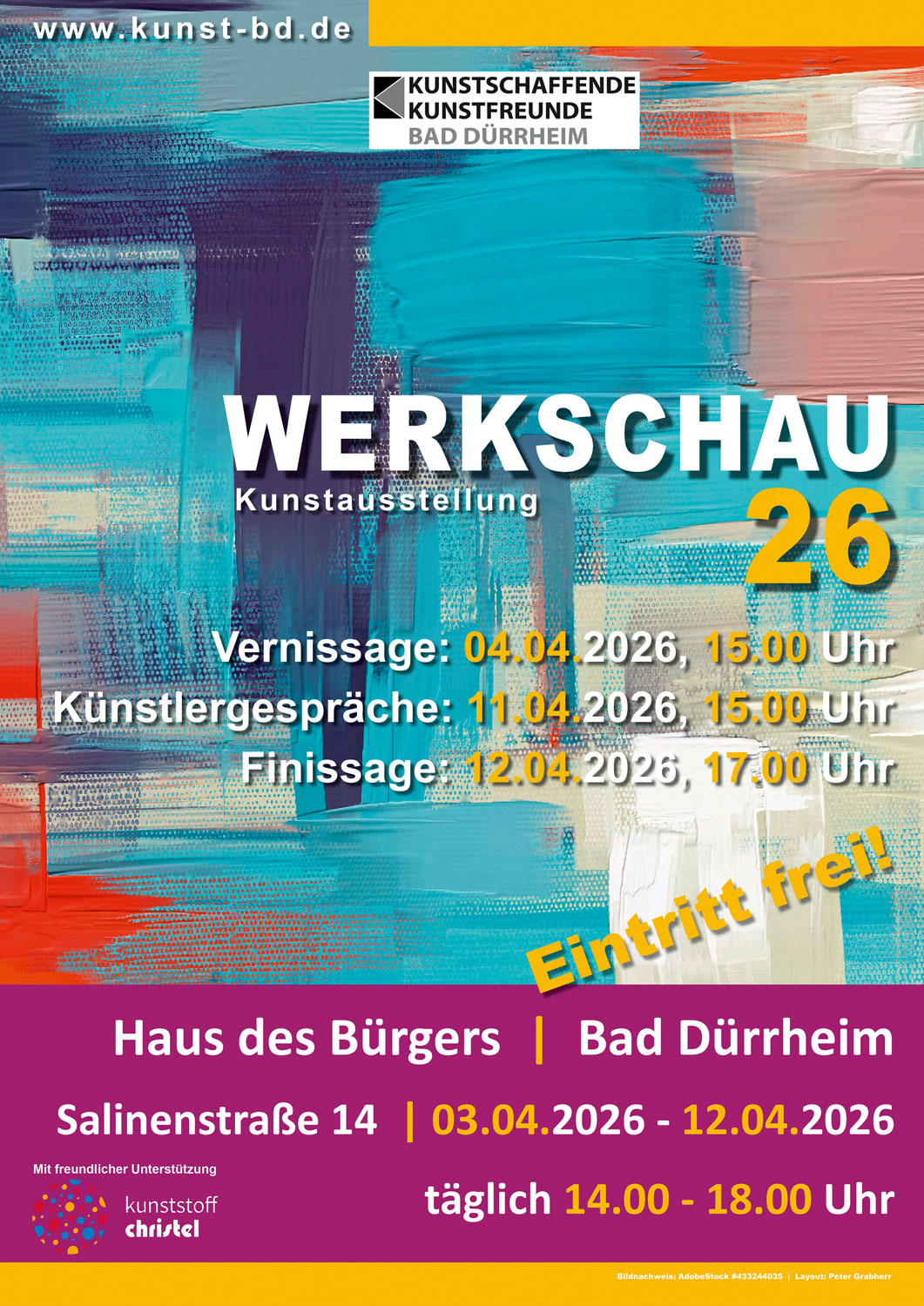 Plakat zur Ausstellung (Werkschau 26)